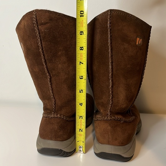 Merrell Womens Primo Stitch High Sherpa Lined Boots in Chestnut Womens Size 6 - Picture 2 of 11